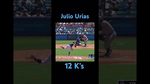 Dodgers Julio Urias Strikes Out 12 #shorts #dodgers