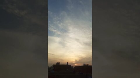 Attractive sunset view in clouds #sunset #evening #clouds #lahore #awesome