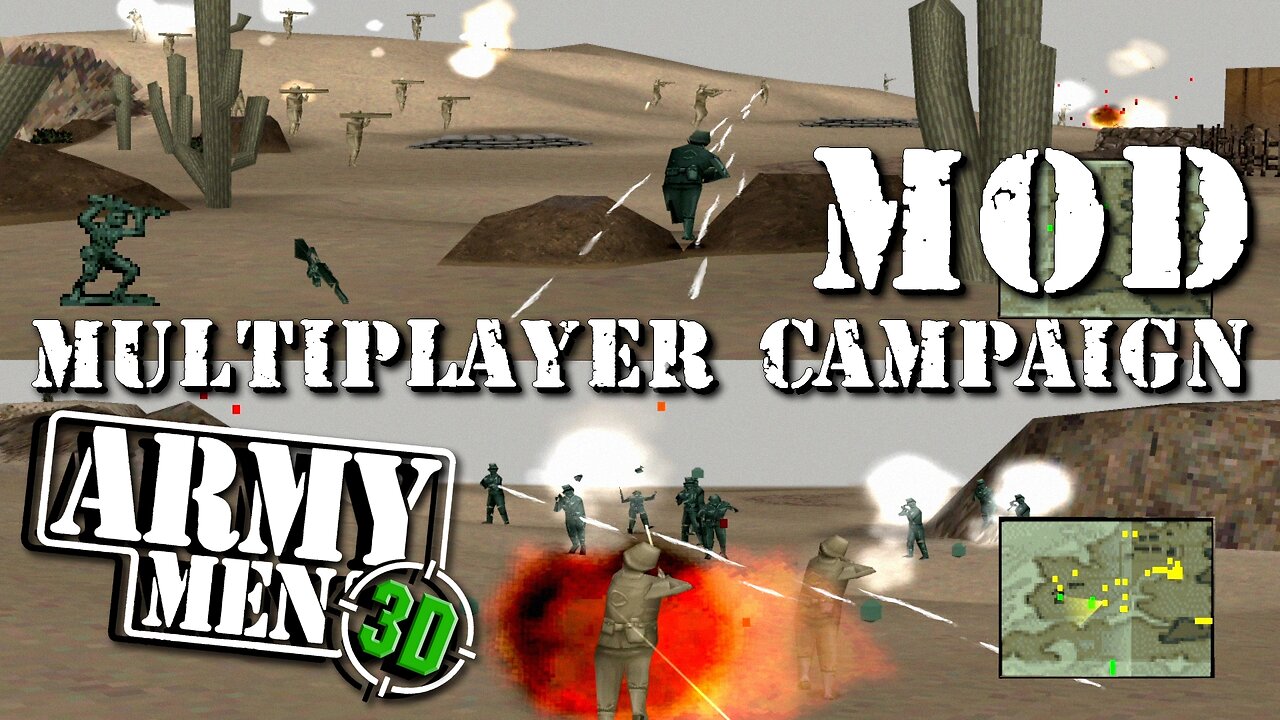 Army Men 3D - Multiplayer Campaign 1 - "Depot Run": Green vs. Tan!!!