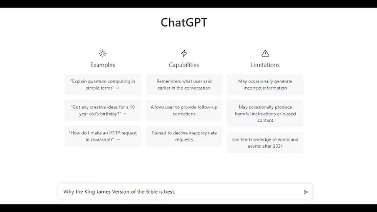 What Does AI (ChatGPT) Think About The KJV Bible? | Artificial Intelligence