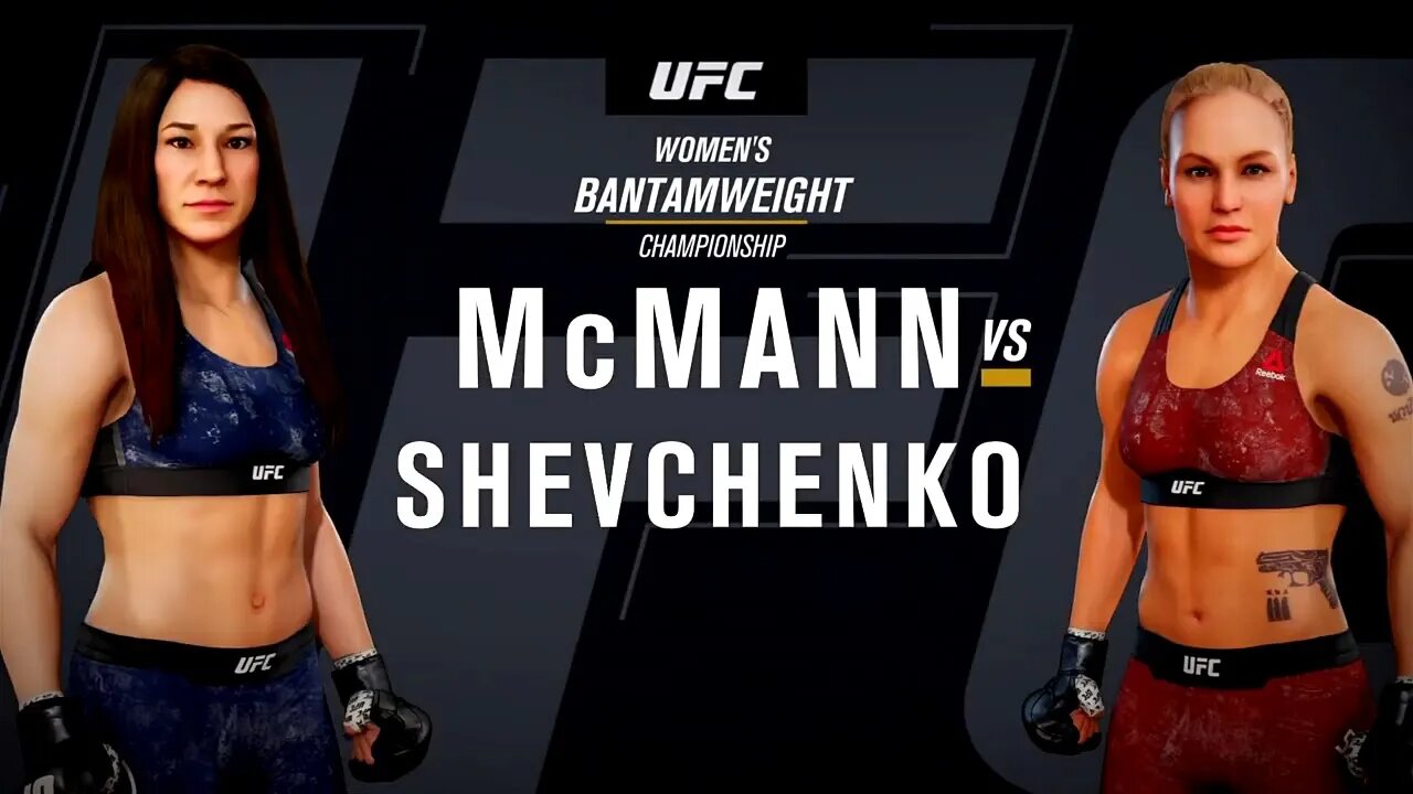 EA Sports UFC 3 Gameplay Valentina Shevchenko vs Sara McMann