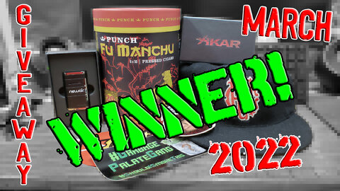 GIVEAWAY WINNER! March 2022