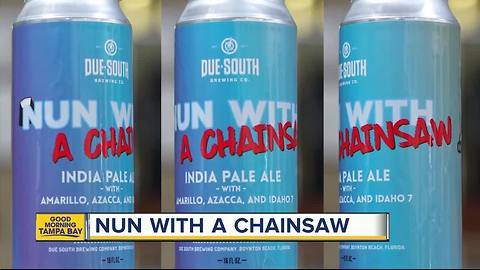 Brewery creates beer in honor of 'Nun With A Chainsaw' following Hurricane Irma