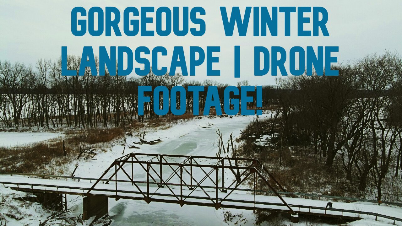 GORGEOUS WINTER SCENE / INDIANA SNOW LANDSCAPE / DRONE VIDEO