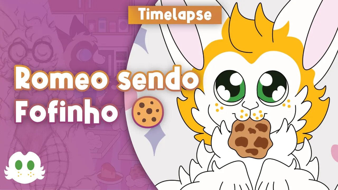 Bazar Furry 2023: Romeo com um Cookie [Timelapse]