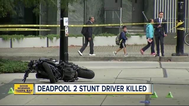 'Deadpool 2' stunt person dies after crashing through window on motorcycle while filming