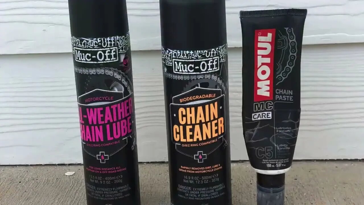 Motorcycle Chain Lube Options? What do YOU use? Motul vs Muc-Off