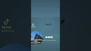 A400M flies over Bay of Gibraltar #shorts