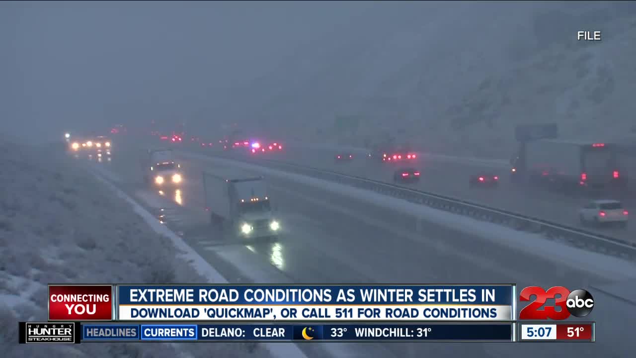 Extreme road conditions as winter settles in