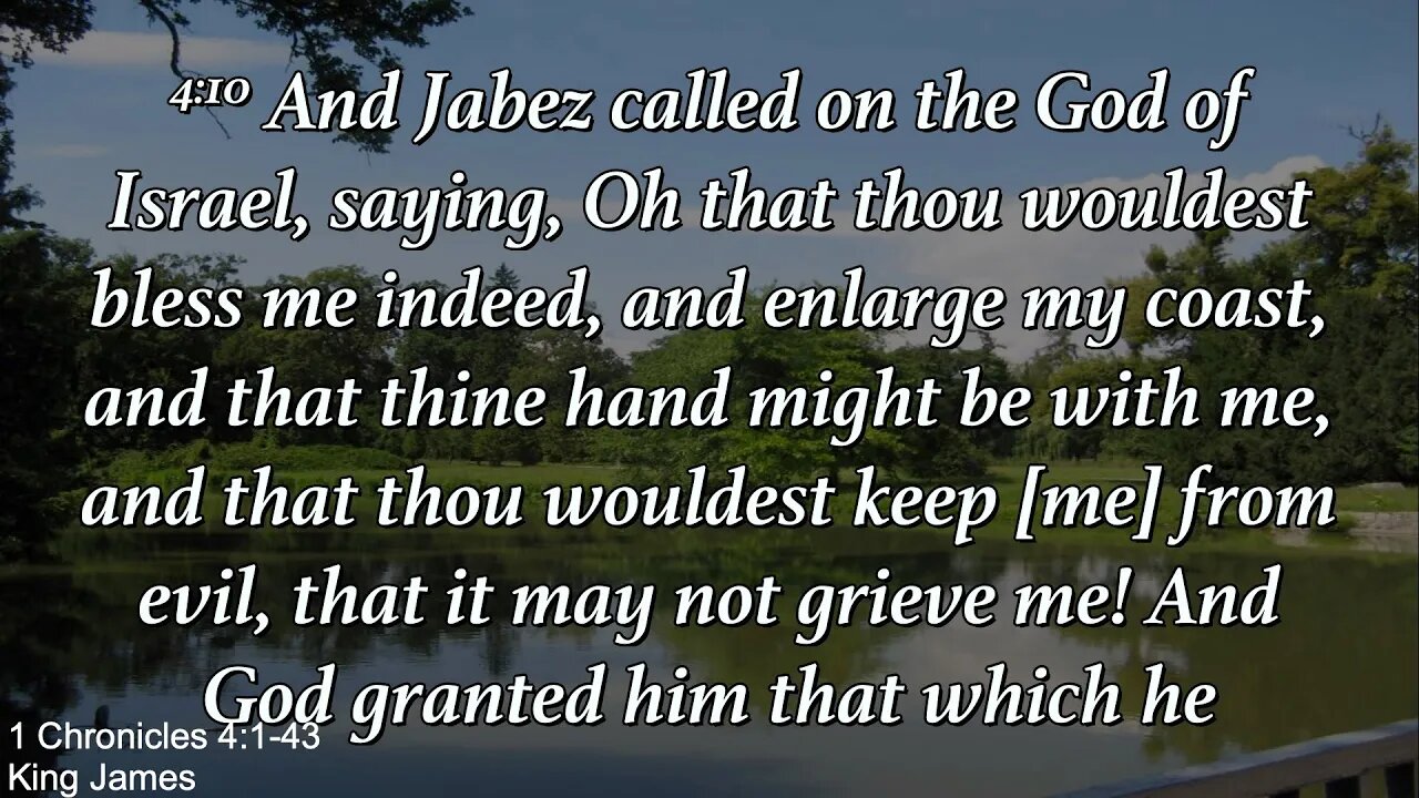 Sunday Evening July 9th - Jabez