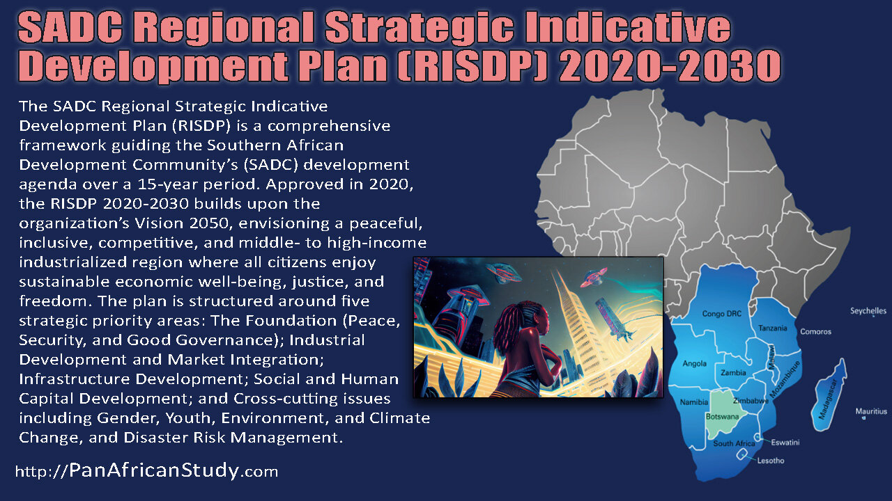 SADC Regional Strategic Indicative Development Plan (RISDP) 2020-2030