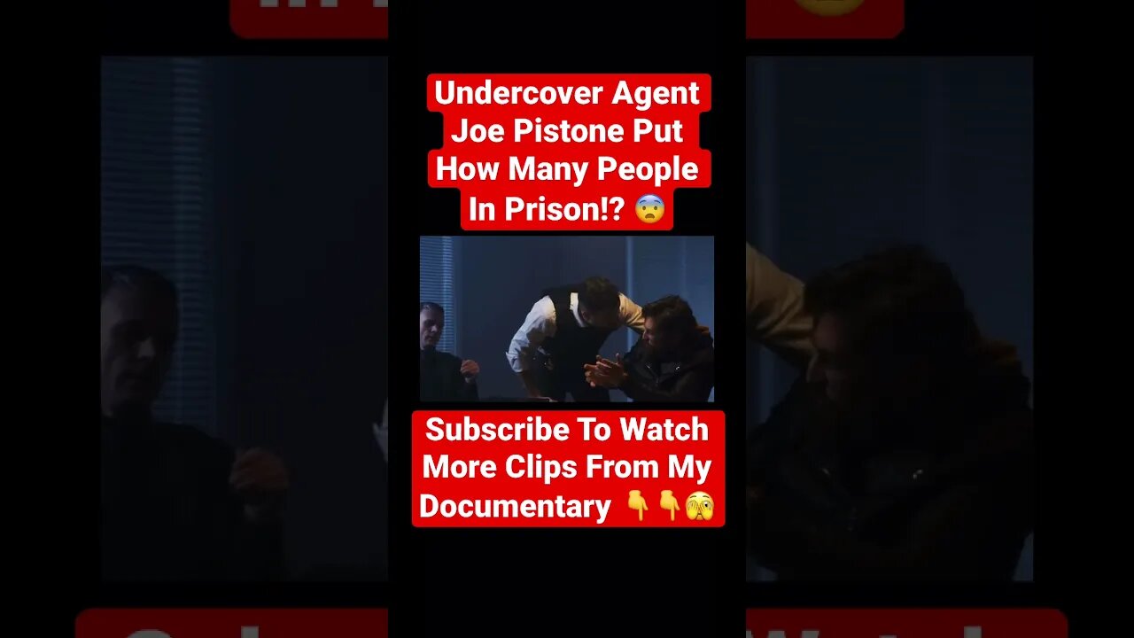 Undercover Agent Joe Pistone Put How Many People In Prison? 😨 #undercover #fbi #cop #police #mafia