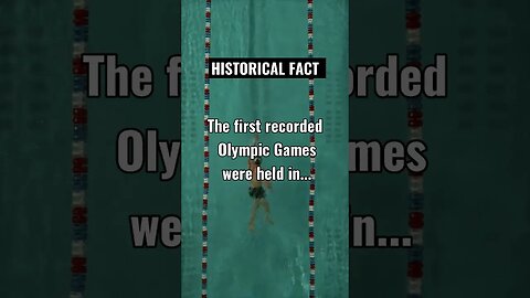 The first recorded Olympic Games were held in ….