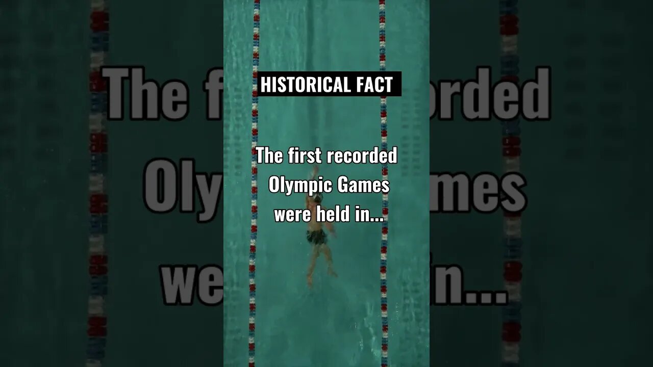 The first recorded Olympic Games were held in ….