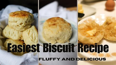 EASIEST BISCUIT RECIPE | Beginner Baking Series Part 1