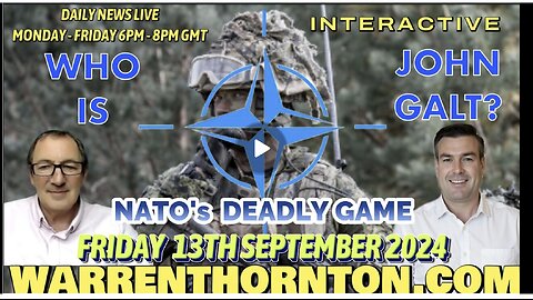 CHARLIE WARD SHOW W/ NATO'S DEADLY GAME WITH WARREN THORNTON. JGANON, SGANON, JUAN O'SAVIN