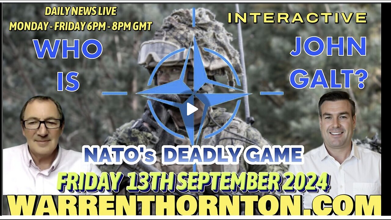 CHARLIE WARD SHOW W/ NATO'S DEADLY GAME WITH WARREN THORNTON. JGANON, SGANON, JUAN O'SAVIN