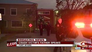 Teen crashes into school
