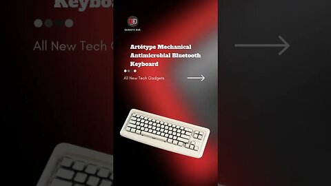 Artētype Mechanical Antimicrobial Bluetooth Keyboard #gadgets #coolgadgets #accessories #technology