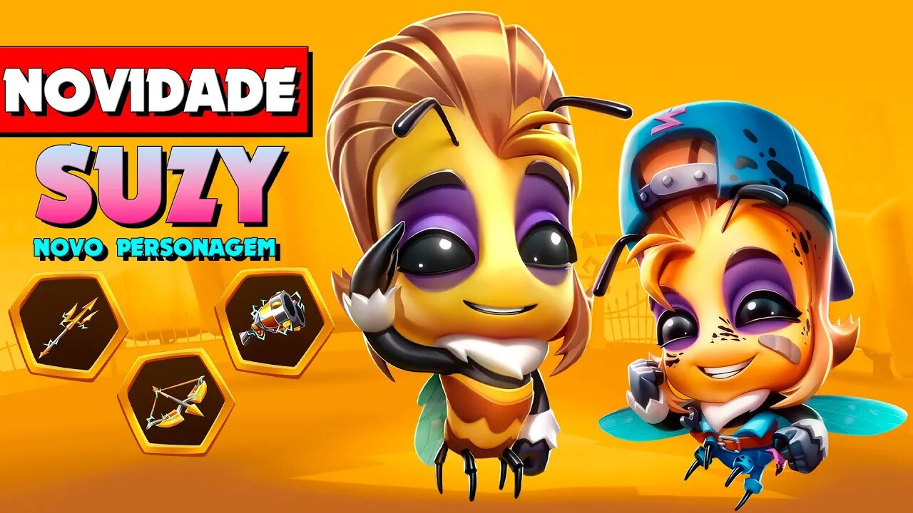 Suzy "ABELHA" NOVO PERSONAGEM ZOOBA: Jogo de Batalha Animal