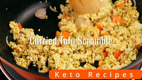 Keto Recipe: Curried Tofu Scramble