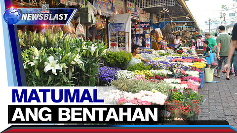 Mga mamimili ng bulaklak sa Dangwa, unti-unti nang dumadagsa