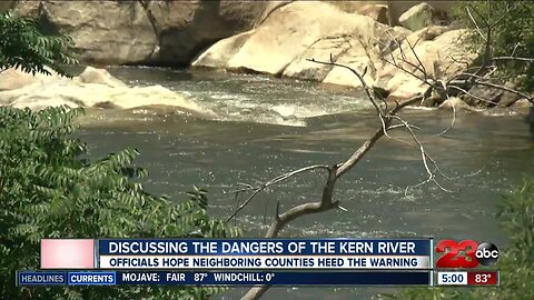 Discussing the dangers of the Kern River