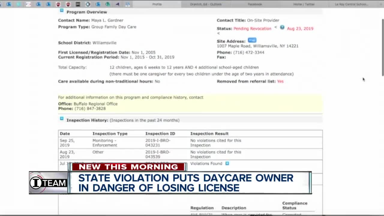 Investigation Daycare: state violation puts daycare owner in danger of losing license