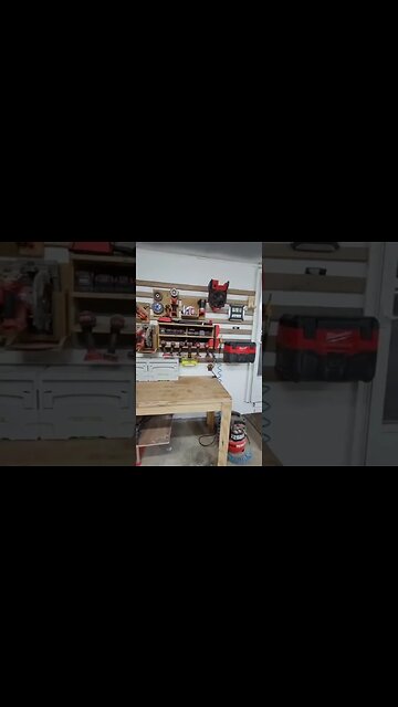 before and after... Maybe a small garage woodshop tour video soon.... #shorts #smallwoodshop