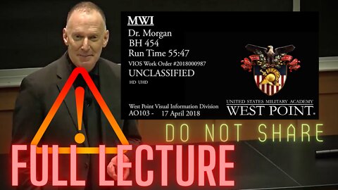 Full West Point lecture by Dr. Charles Morgan on Psycho-Neurobiology and War