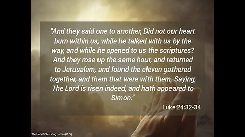 Luke 24:32-34