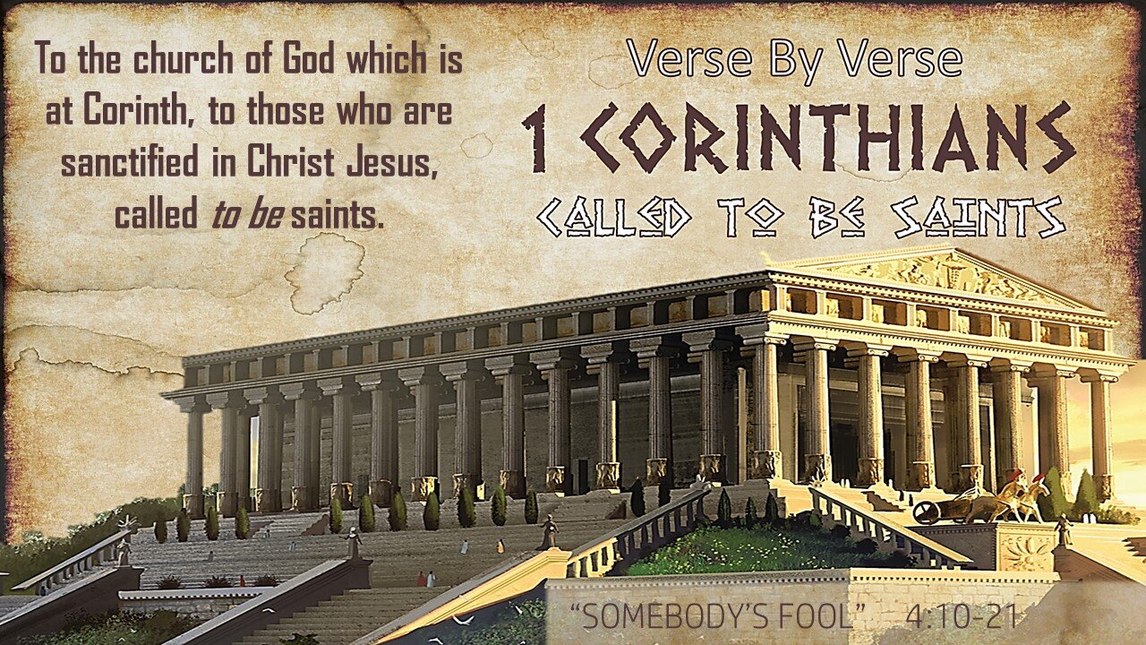 "Live" "Somebody's Fool" Pastor Greg Blanc 1 Corinthians 4:10-21