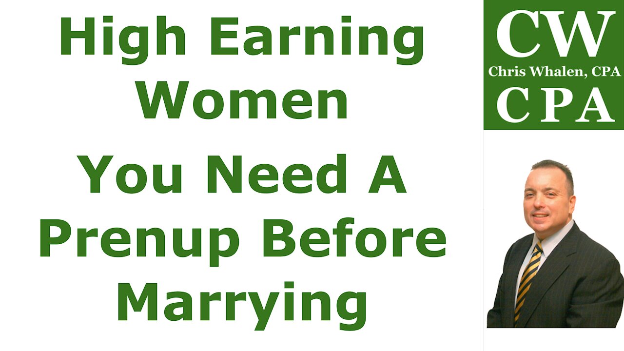 Podcast – High Earning Women – You Need A Prenup Before Marrying