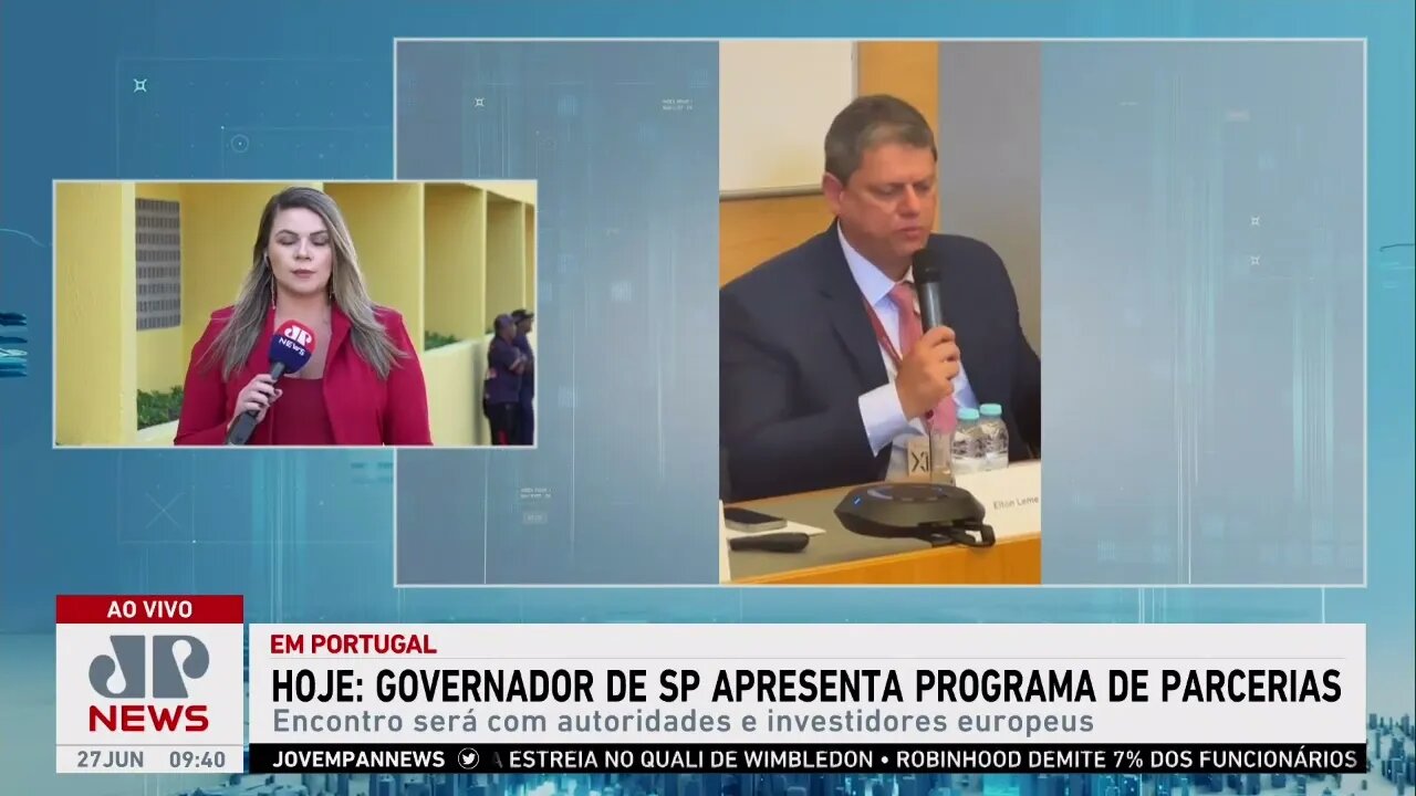 Governador de SP apresenta programa de parcerias em Lisboa