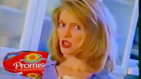 1998 Promise Margarine Commercial "We PROMISE It's Not Butter, Get It?" (90's Commercial)