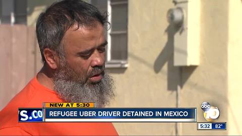 Refugee Uber driver detained at border