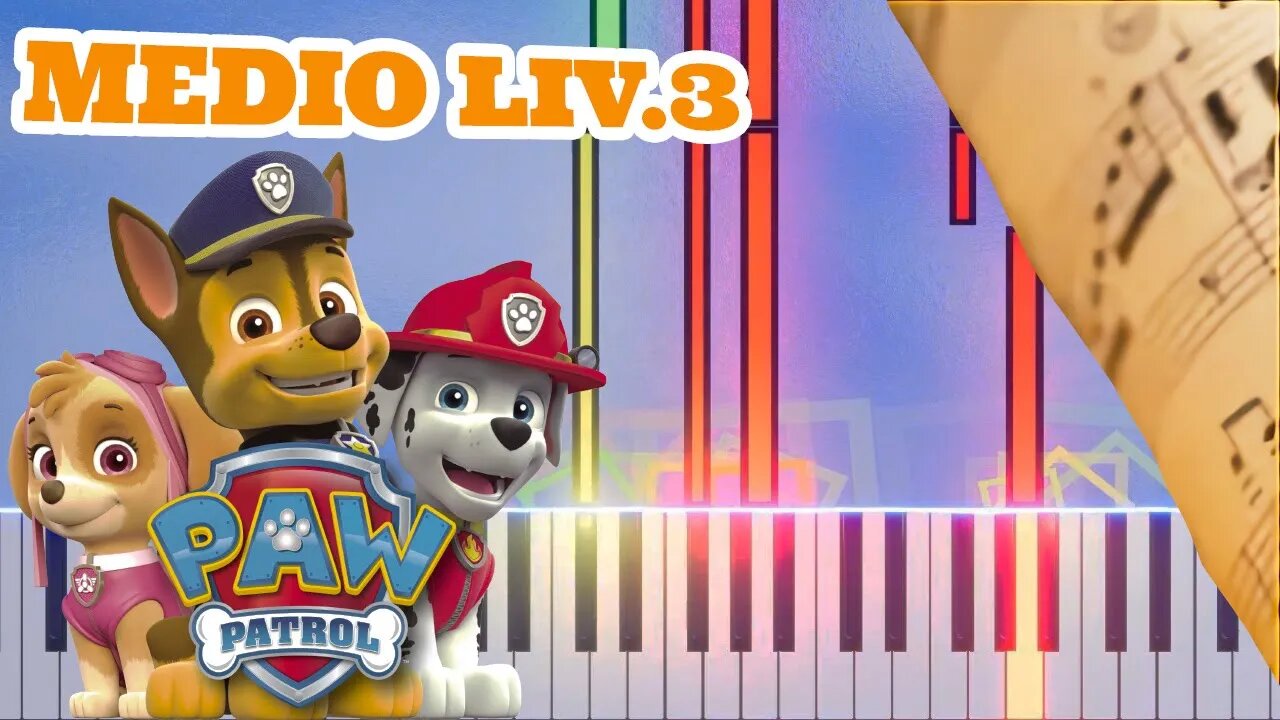 PAW PATROL SIGLA DIFFICOLTA MEDIA LIV 3 + SPARTITO GRATIS