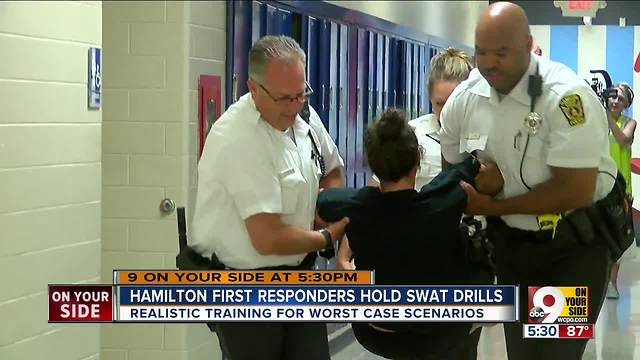 Hamilton first responders hold school shooter drill