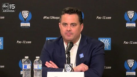 Sean Miller after UA's loss in the Pac-12 Tournament - ABC15 Sports