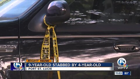 Child stabbed another child