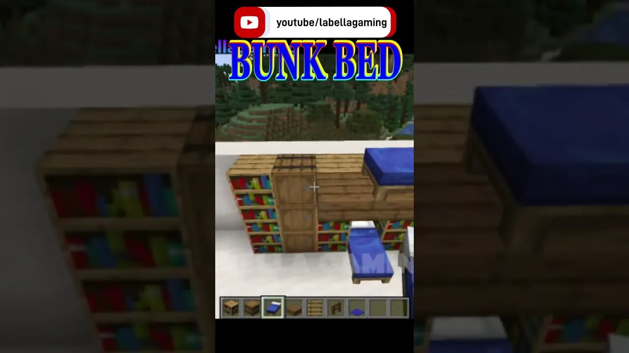 Bookcase Bunk Bed | Minecraft