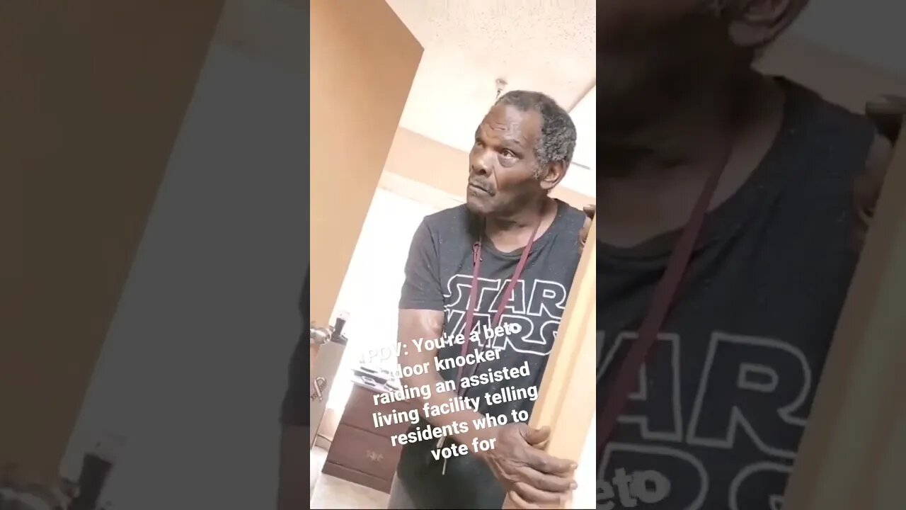 Raiding an assisted living facility to tell residents to VOTE FOR BETO!