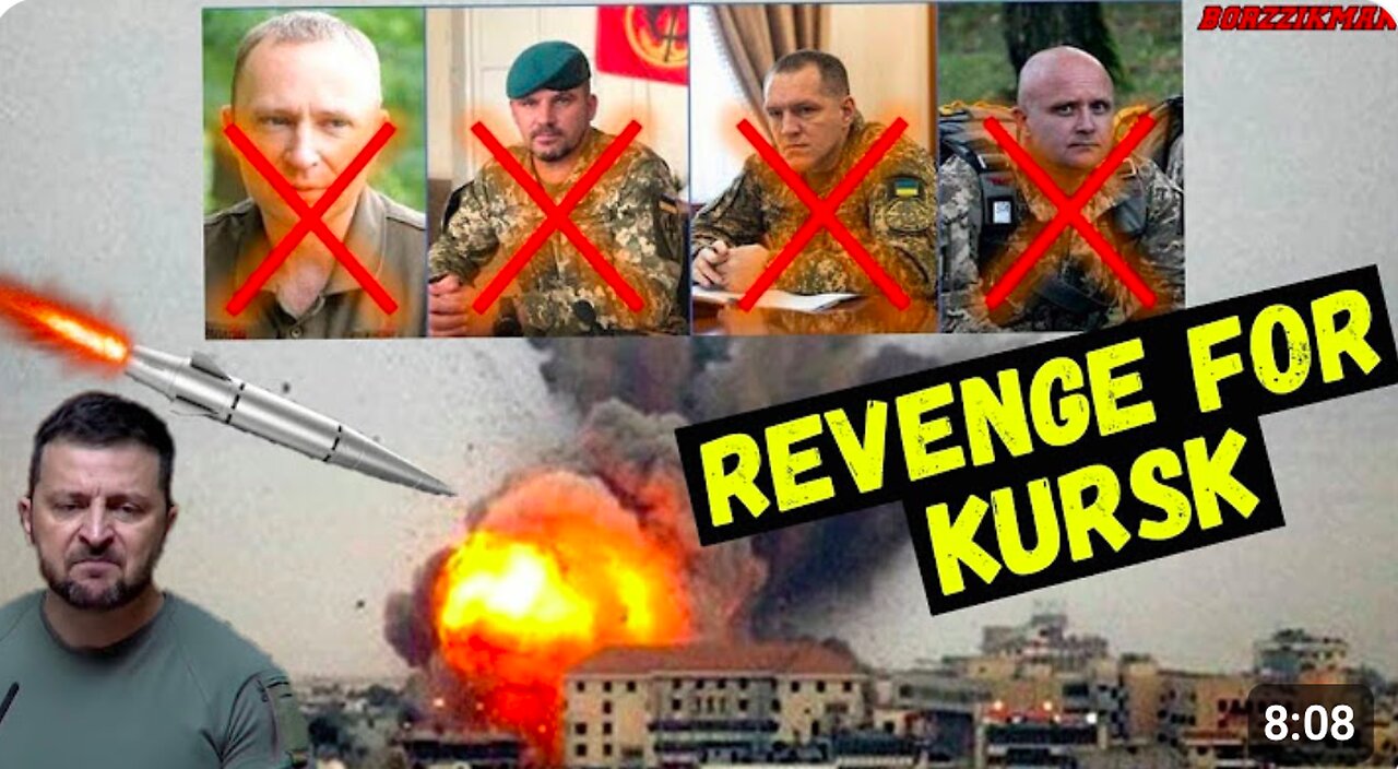 BRUTAL REVENGE: Russia Eliminated Four Top Ukrainian Generals Responsible For The Attack On KURSK