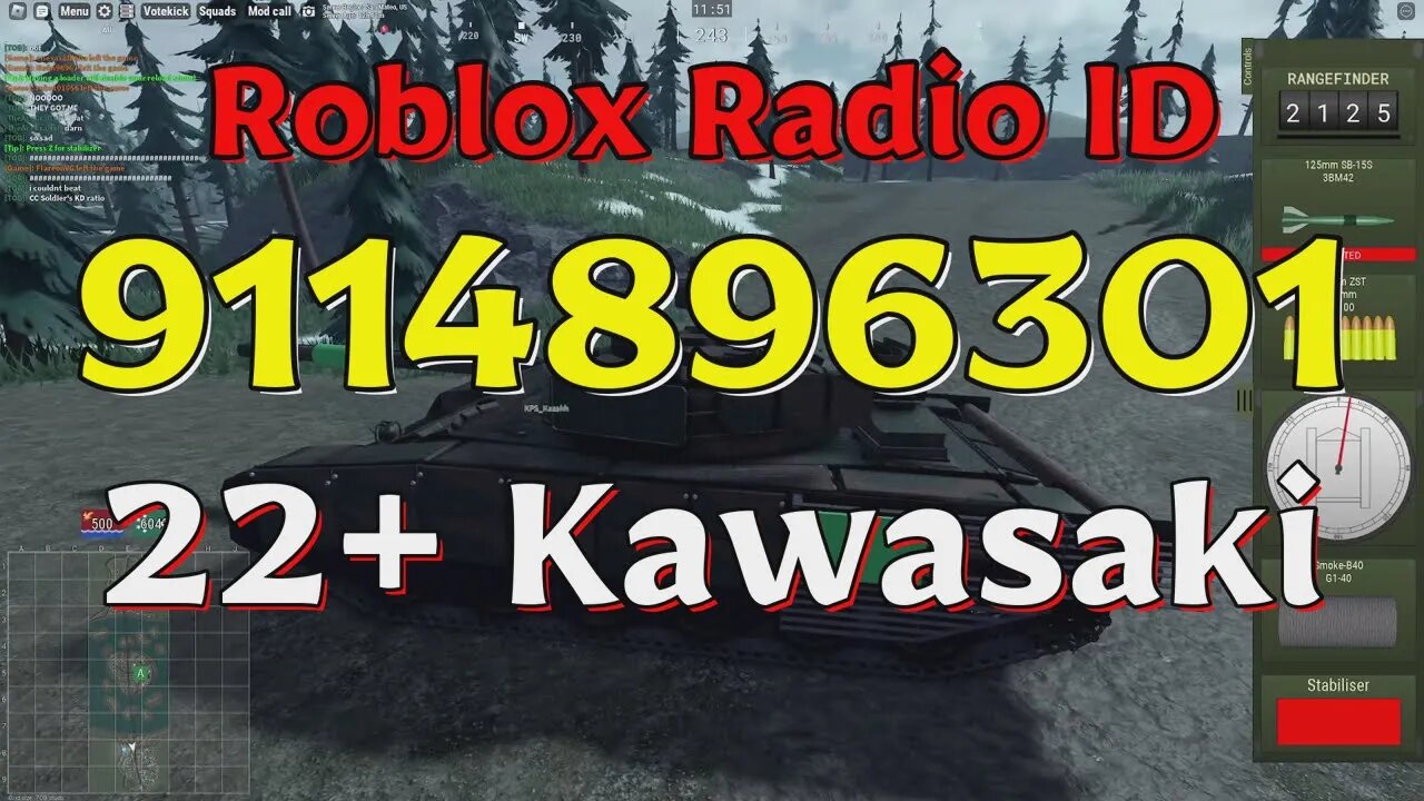 Kawasaki Roblox Radio Codes/IDs