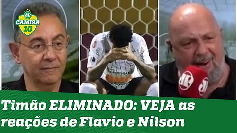 Corinthians ELIMINADO pelo Del Valle: veja as reações de Flavio Prado e Nilson Cesar!