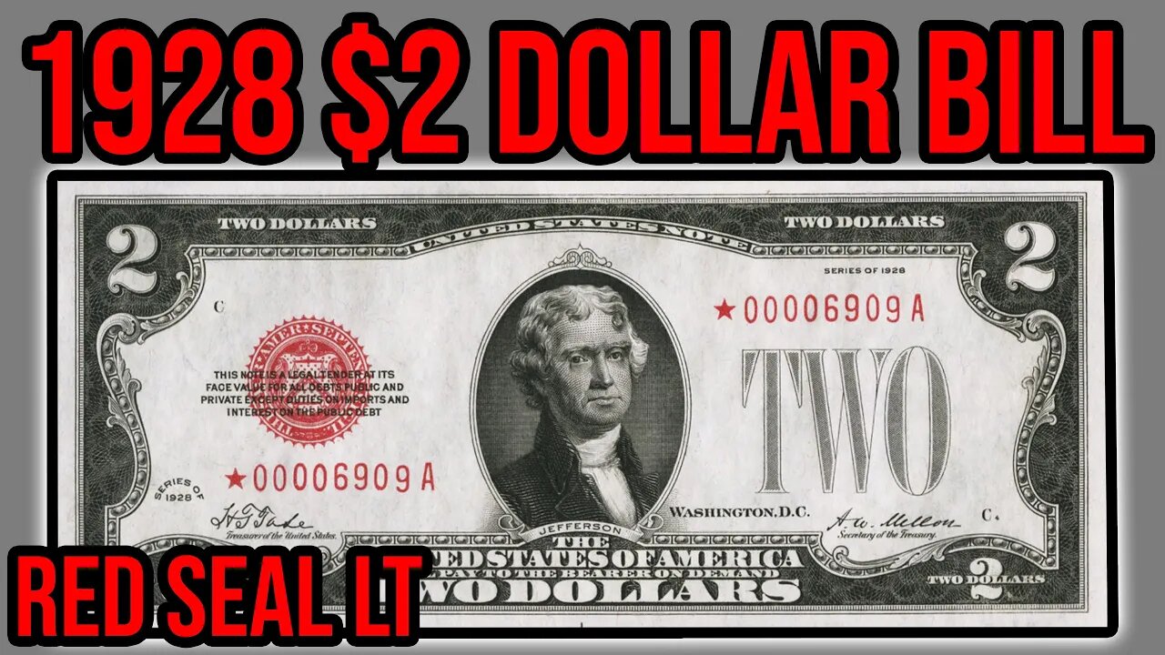 1928 Red Seal $2 Dollar Bill Complete Guide - How Much Is It Worth And Why?