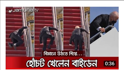 Joe Biden Battles Stairs, Loses Badly, najmul014