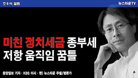 미친 정치세금 종부세 저항 움직임 꿈틀 -조우석 칼럼 2021.12.8 [뉴스타운TV]