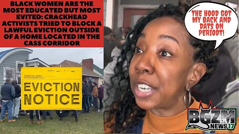 Crack Head Activists tried to block a lawful eviction outside of a home located in the Cass Corridor