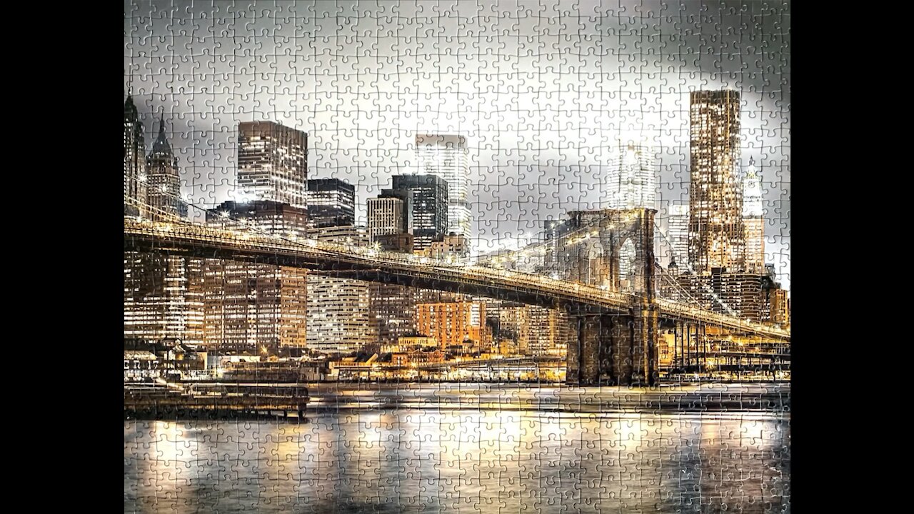 New York skyline picture film jigsaw puzzle